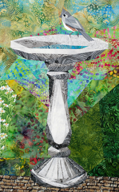 Birdbath and Titmouse