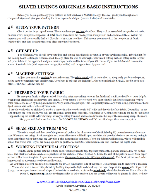 Basic Instructions